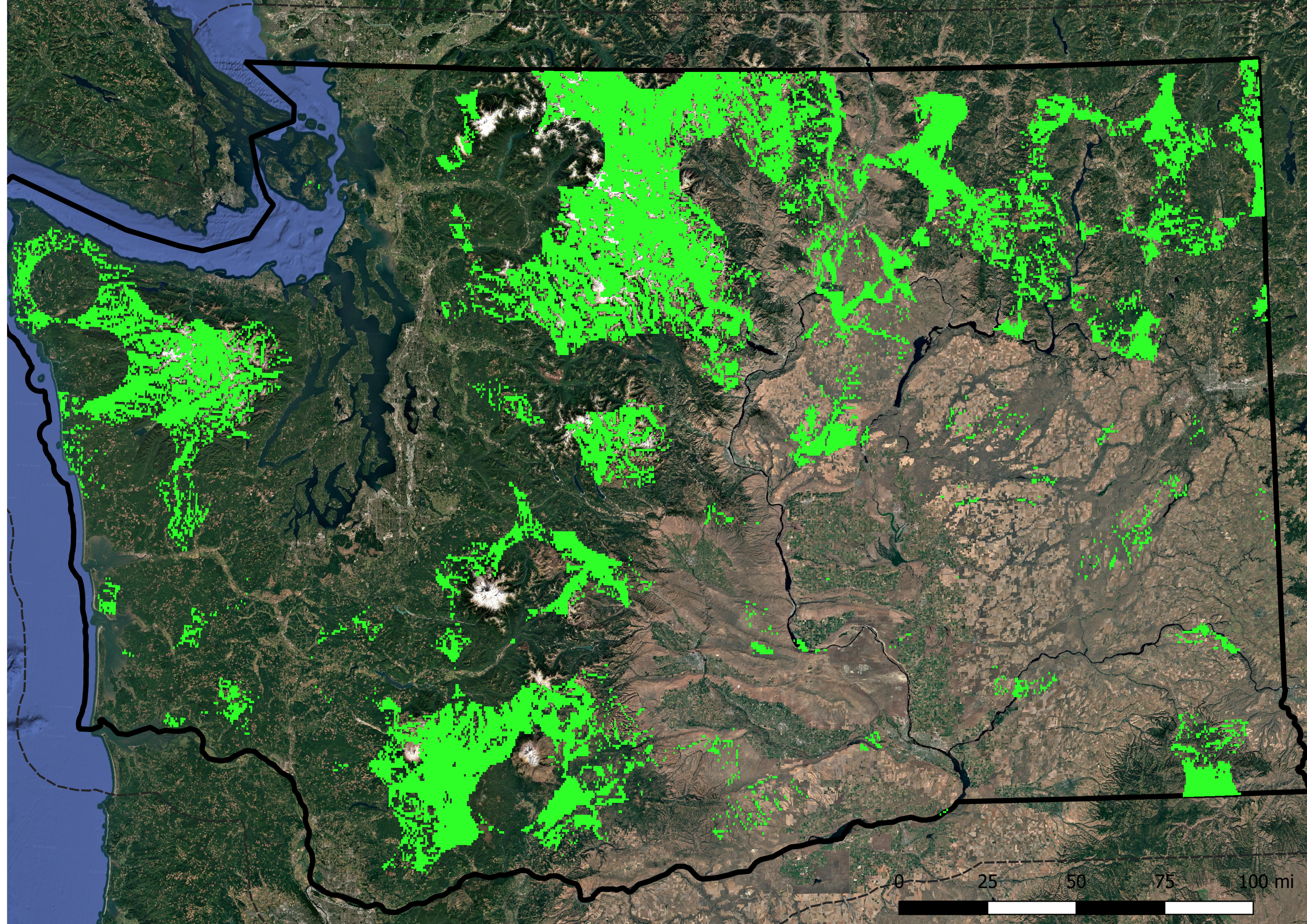 Level 1 Coverage Green Map