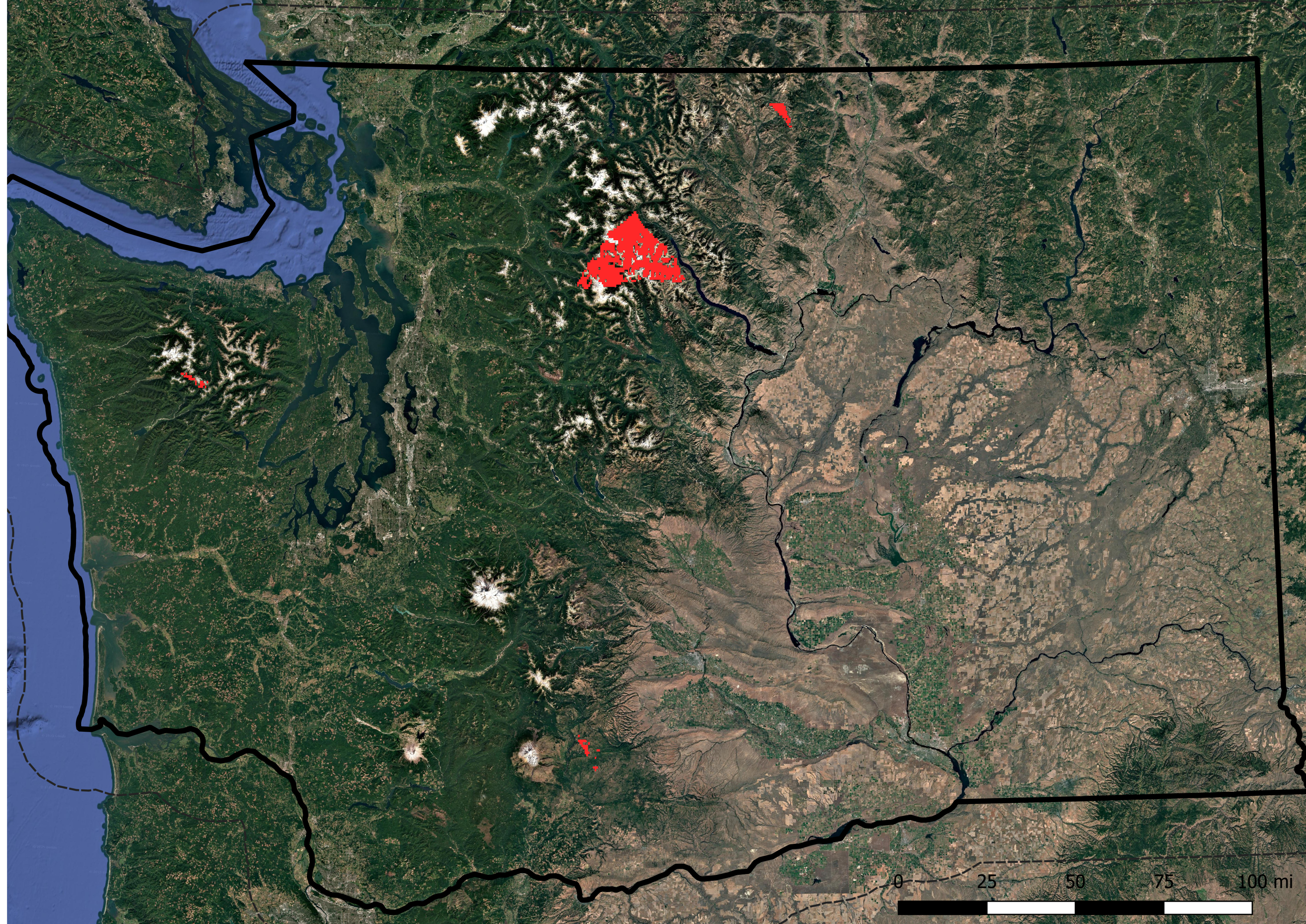 Level 3 Coverage Red Map