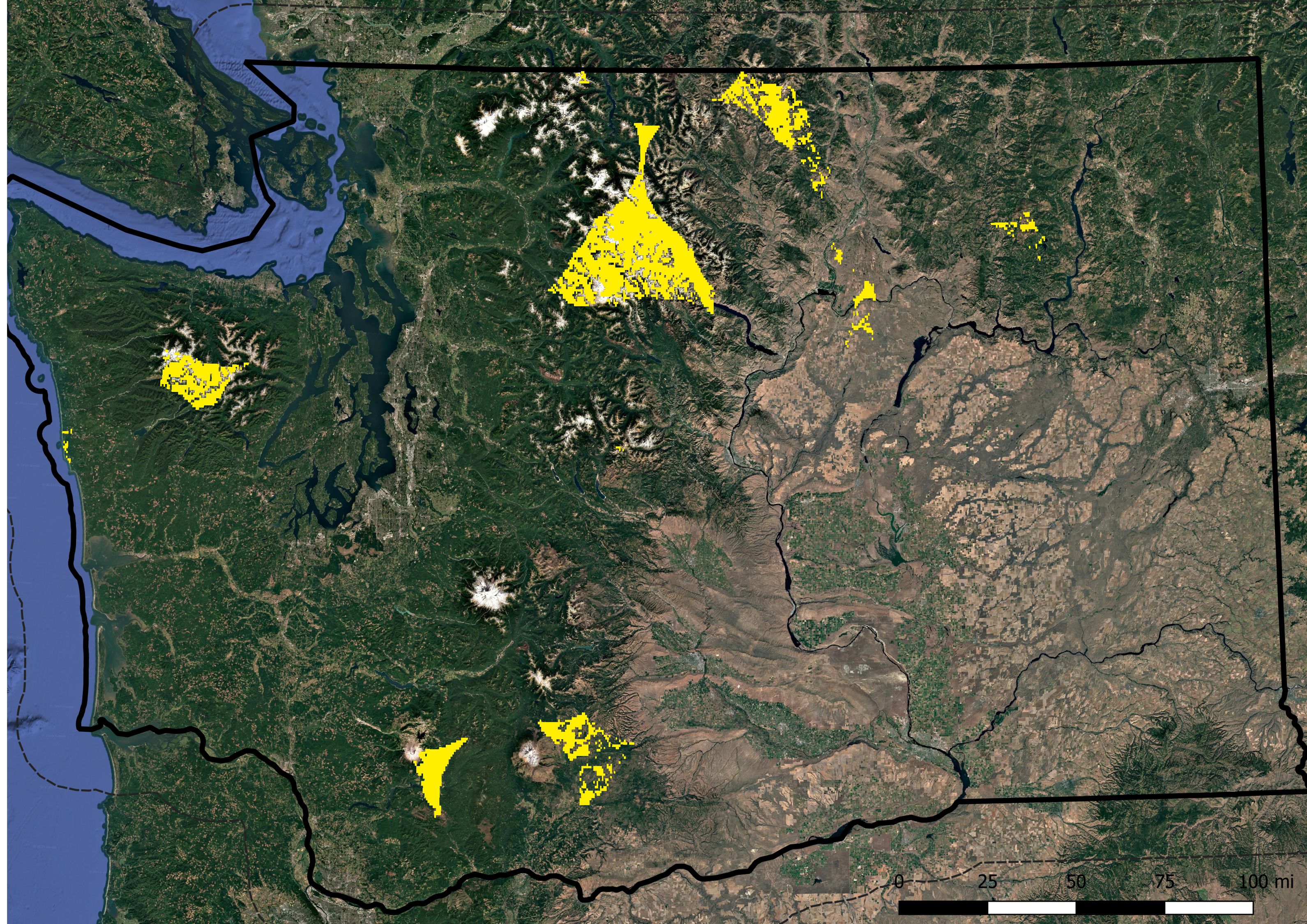 Level 2 Coverage Yellow Map